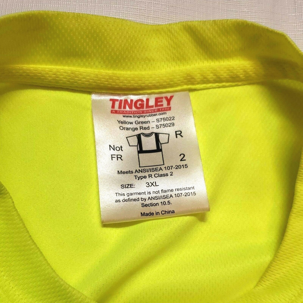 Atelier G•G Job Sight High Visibility Apparel Work Zone Shirt Neon Yellow Men