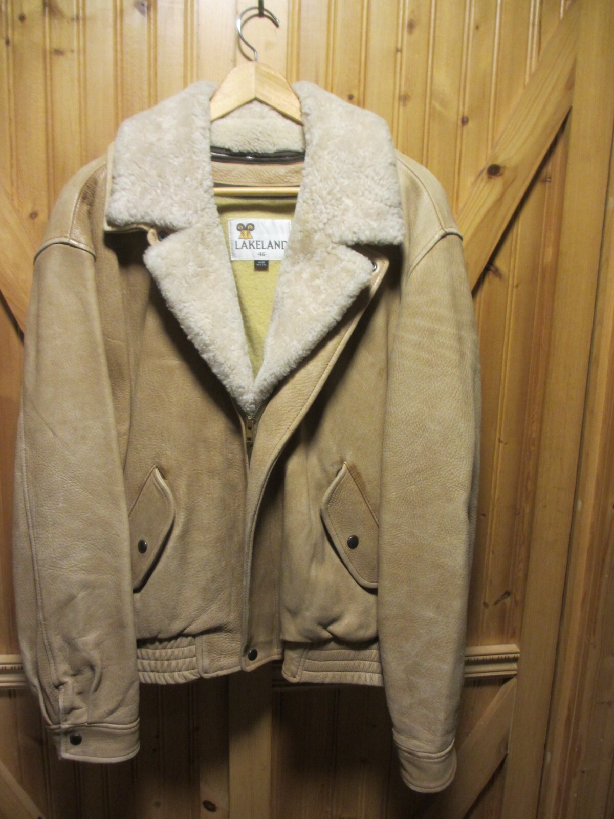 60'S Lakeland wool long coat, men's size M, vintage / eaa521380
