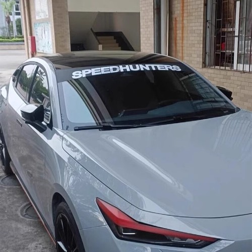 SPEEDHUNTERS Car Front Rear Windscreen Vinyl Reflective Decal Sticker | 130x20cm - Picture 9 of 17