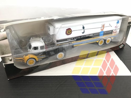 Camión Berliet TLR 10 M (1953/1957) + remolque Frigo d Interflora (Escala 1/43) - Imagen 2 de 7