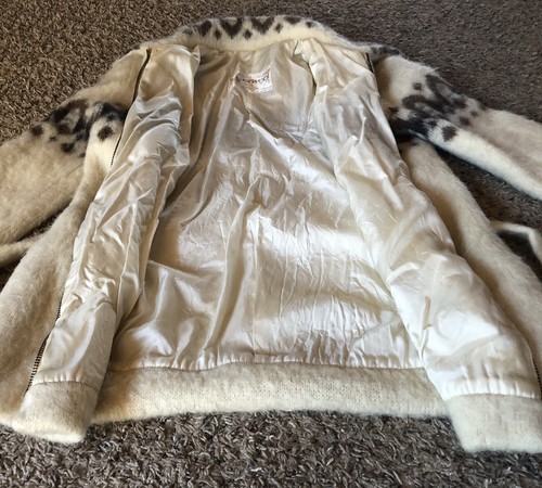 Vtg Icewool Icelandic BELTED Knit Arctic SHEEP Wool Jacket Women’s Small - Picture 4 of 5