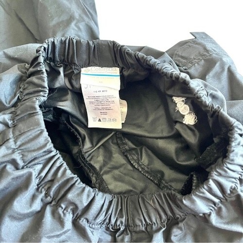 Columbia rain wind pants black kids medium 10 12 cargo pocket nylon hiking camp - Picture 6 of 8