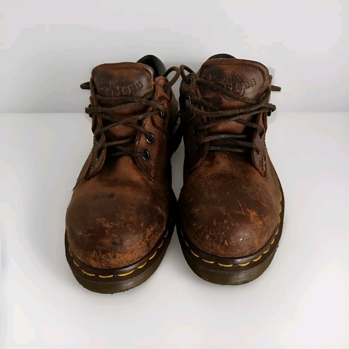 Dr Martens Leather 7733 Gaucho Steel Toe Shoe Made in England Men’s Size 6 VTG Dr Martens 7733 Gaucho Volcano Industrial Steel Toe  main image 3