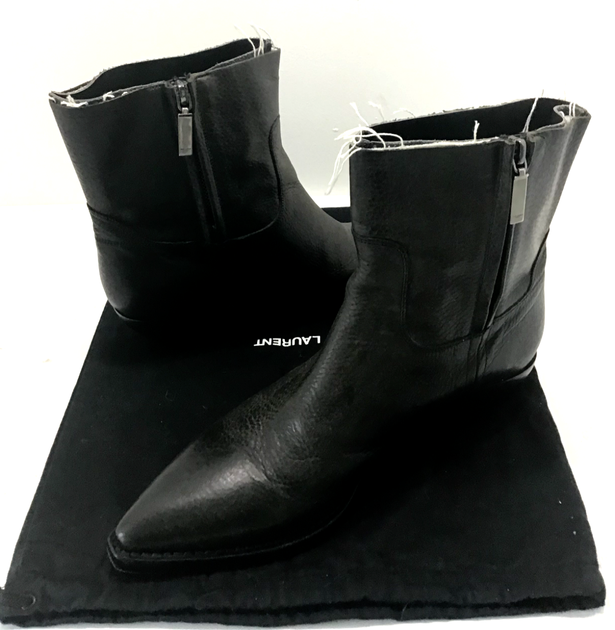 Stivaletti da cowboy in pelle YSL Saint Laurent Paris 'THEO ELI' EU 39 UK 6