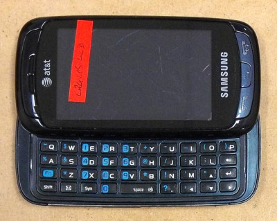 Samsung Impression SGH-A877 - Blue and Silver ( AT&T ) Cellular Slider Phone