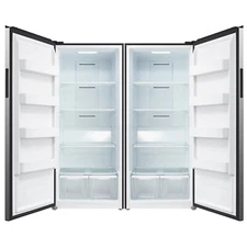 21 Cu.Ft. Freezer and Refrigerator Combo Stainless Steel Fridge/Freezer No Noise