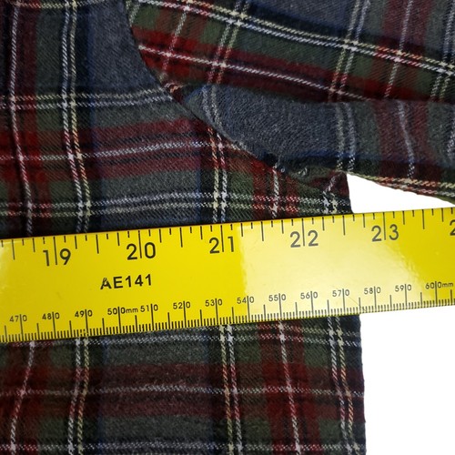 LL Bean 'Traditional Fit' Men's Sz Medium Button Down Plaid Flannel Cotton Shirt - Picture 6 of 14
