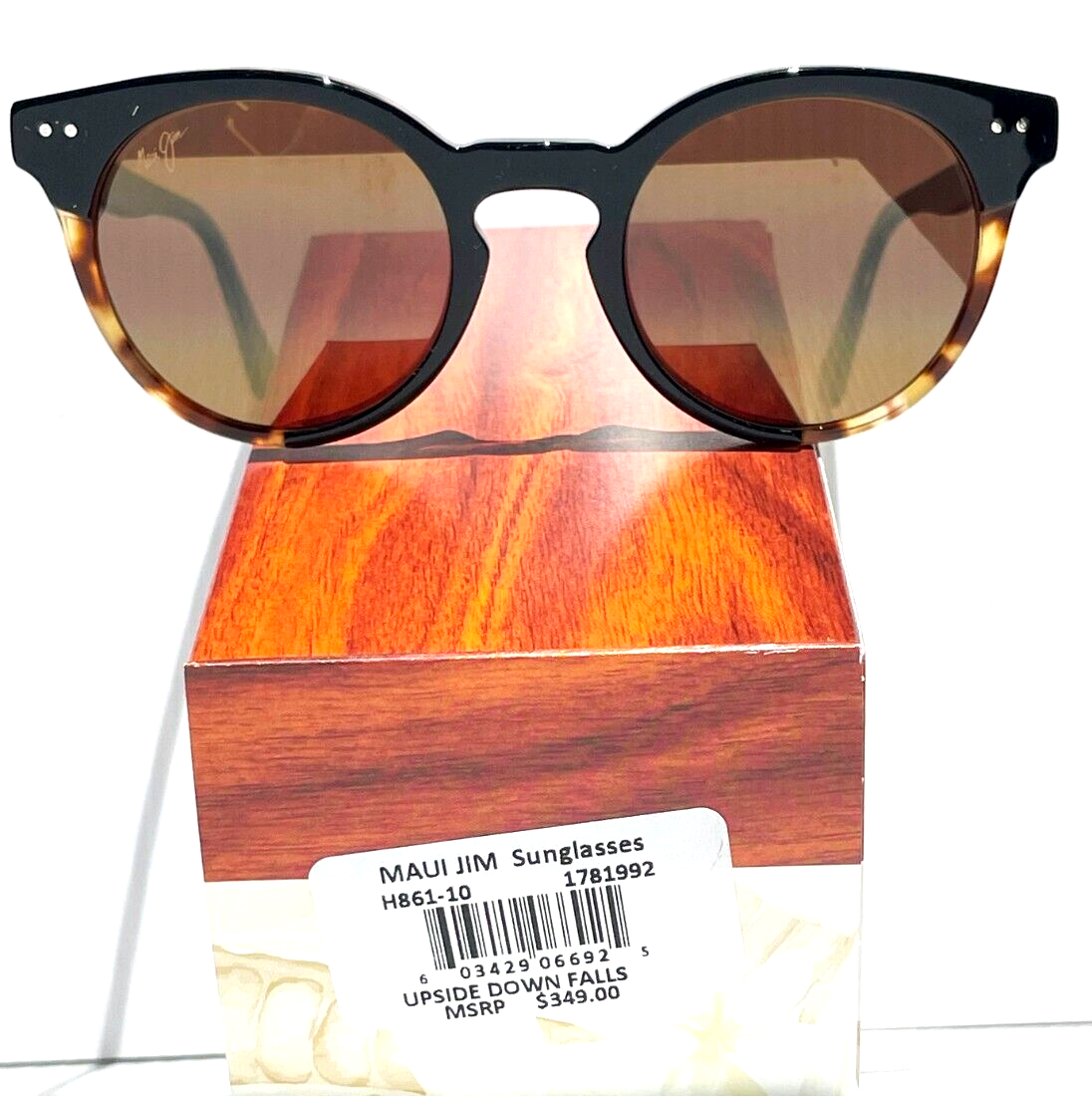 Maui Jim UPSIDE DOWN FALLS Tortoise POLARIZED Bronze GLASS