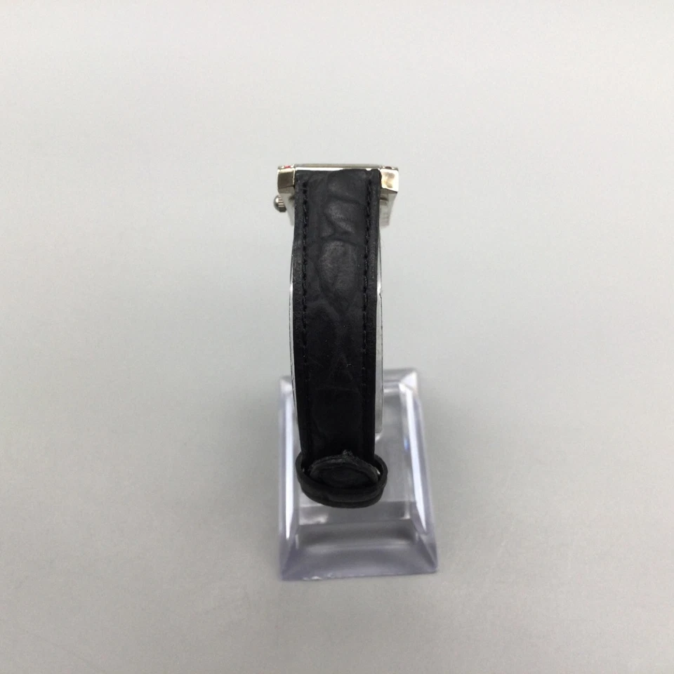 雅芳 Birth Stone 手表女式 25 毫米银色红色一月皮革全新电池 — 第 4/4 张图片