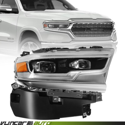 Passenger For 2019-2022 Ram 1500 Full LED Projector Headlight 68316084AD Right