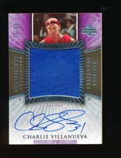 CHARLIE VILLANUEVA 2005-06 EXQUISITE LIMITED LOGOS PATCH AUTO RC 31/50 (JERSEY #