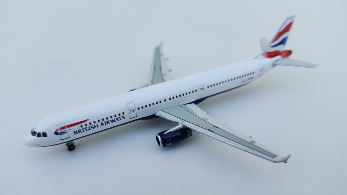 1:400 Gemini Jets British Airways Airbus A321-200 GJBAW1390 G-EUXE