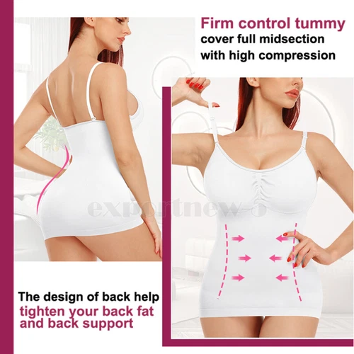 Lady Cami Tummy Firm Control Body Shaper Slimming Waist Shapewear Seamless Vest - Picture 15 of 41