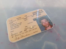 Fight Club Tyler Durden Driver's License ( Screen Accurate )