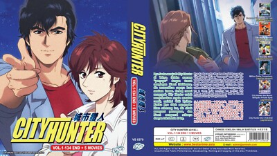 Anime DVD City Hunter Complete Series Vol.1-134 End 5 Movie