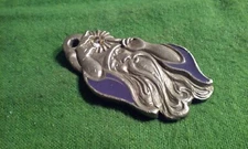 "I Love Wizards" Rawcliffe Pewter 1988 Signed P. Davis Fob or Pendant
