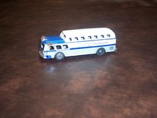 EXPRESS - GREYHOUND -TIN TOY BUS - FRICTION GOOD - USED - ADULT DISPLAYED ITEM