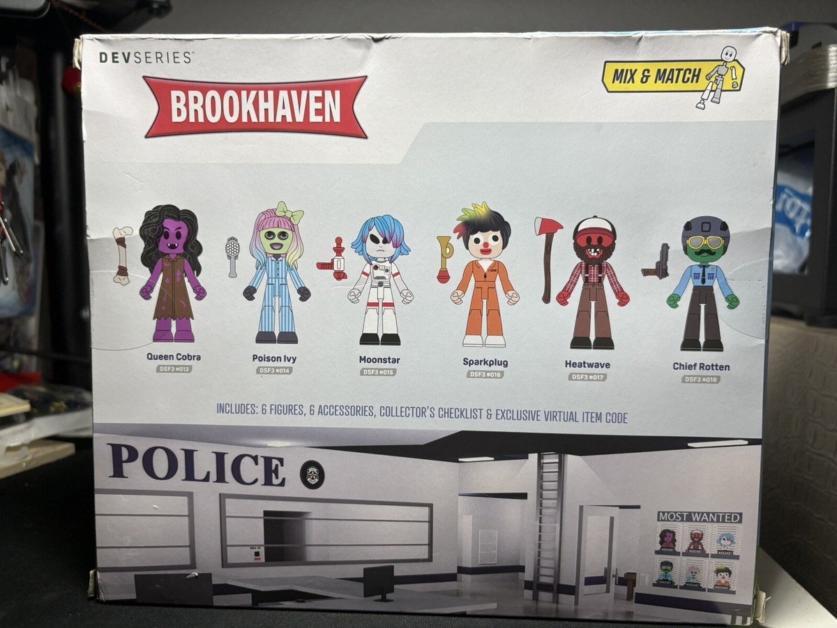Roblox DevSeries Brookhaven's Most Wanted 6 Action Figures New