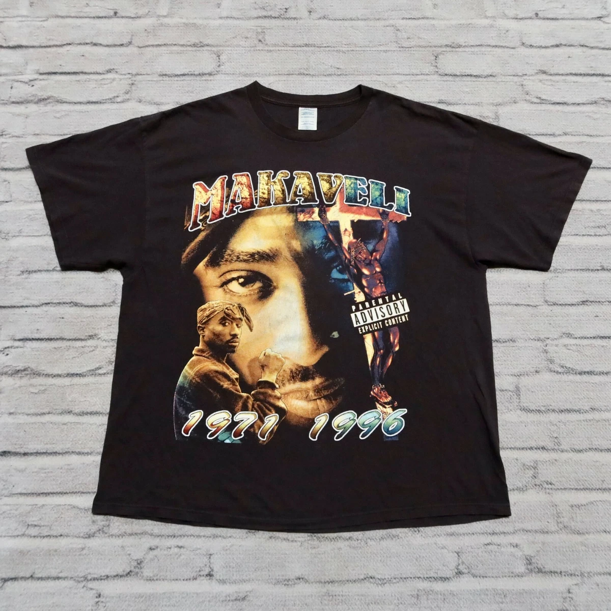 Vintage 2Pac Makaveli The Don Tshirt Size XXL Rap Tee 90s Tupac Rare
