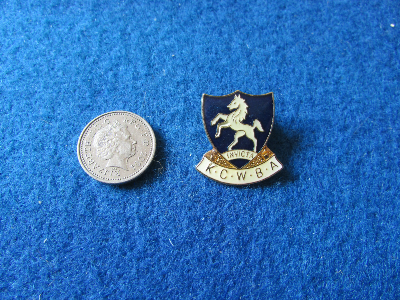 Vintage Bowling Enamel Badge Kent County Women's Bowling Association