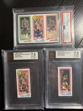 Magic Johnson 1980 Topps PSA 10 & 2 Single Panel BVG 7.5