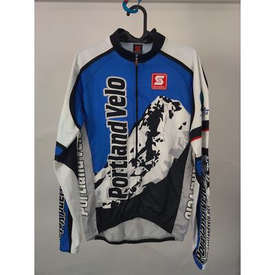 (V) Squadra Portland Velo Men cycling jersey LS sport super rare sz L 