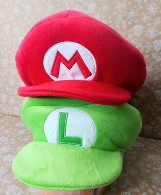 Official Mario And Luigi Universal Studios Japan Plush Caps US SELLER