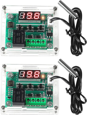 2PCS W1209 Temperature Controller Module,Led Display Digital Thermostat Module w