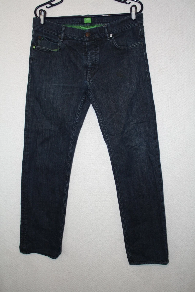 Hugo Boss Green Label Straight Leg Button Fly Dark Wash Jeans