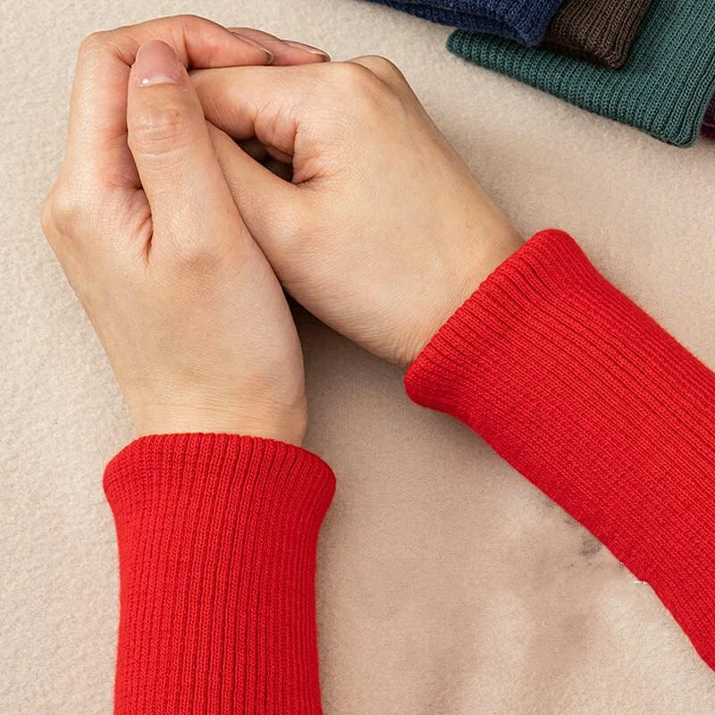 Cotton Thick Knit Rib Fabric Stretch Jacket Cuff Neckline Waistband Rib Trim - Image 4 of 4