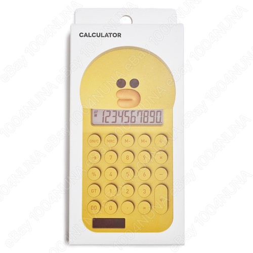 Line Friends Solar Calculator 10 Digit Cute Character School Office Desktop - Picture 7 of 13