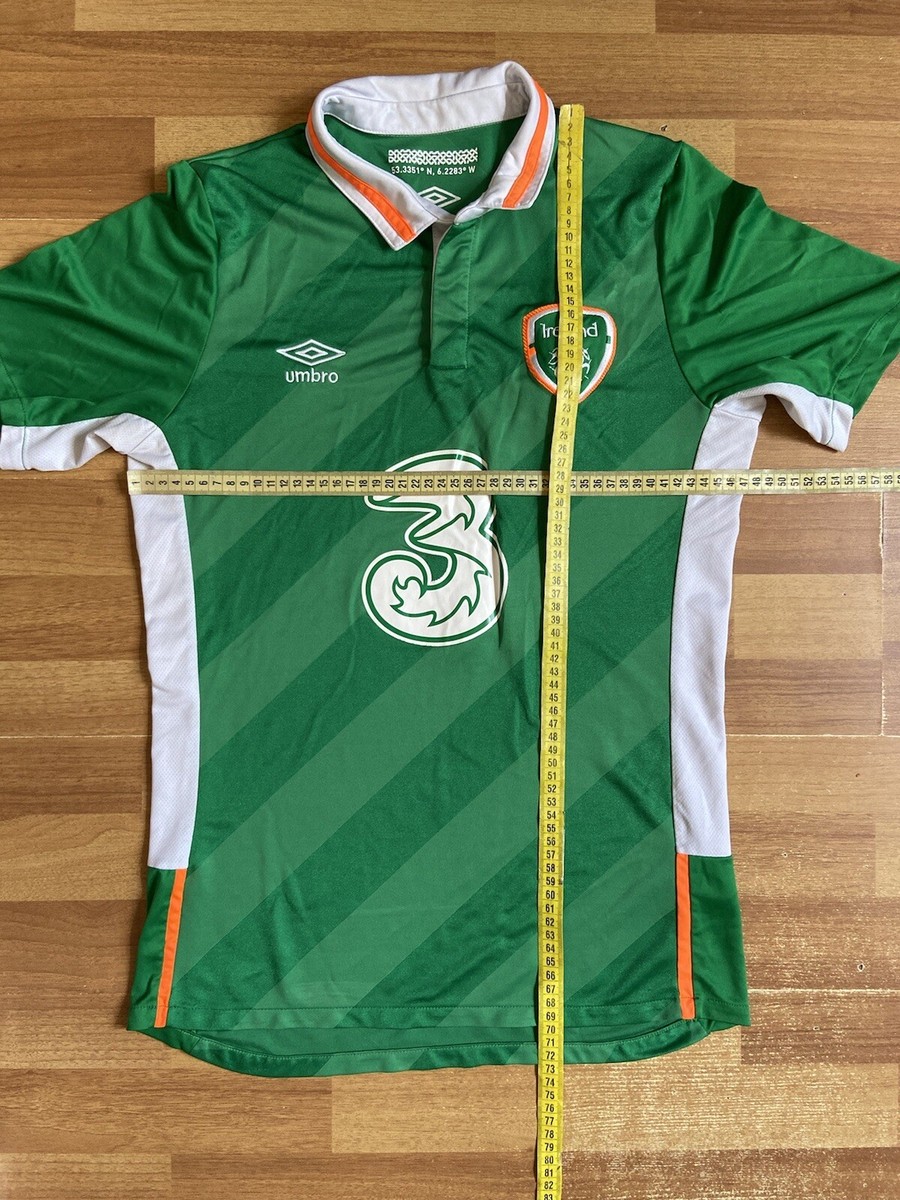 IRELAND 2016 2017 HOME FOOTBALL SHIRT SOCCER JERSEY UMBRO sz M