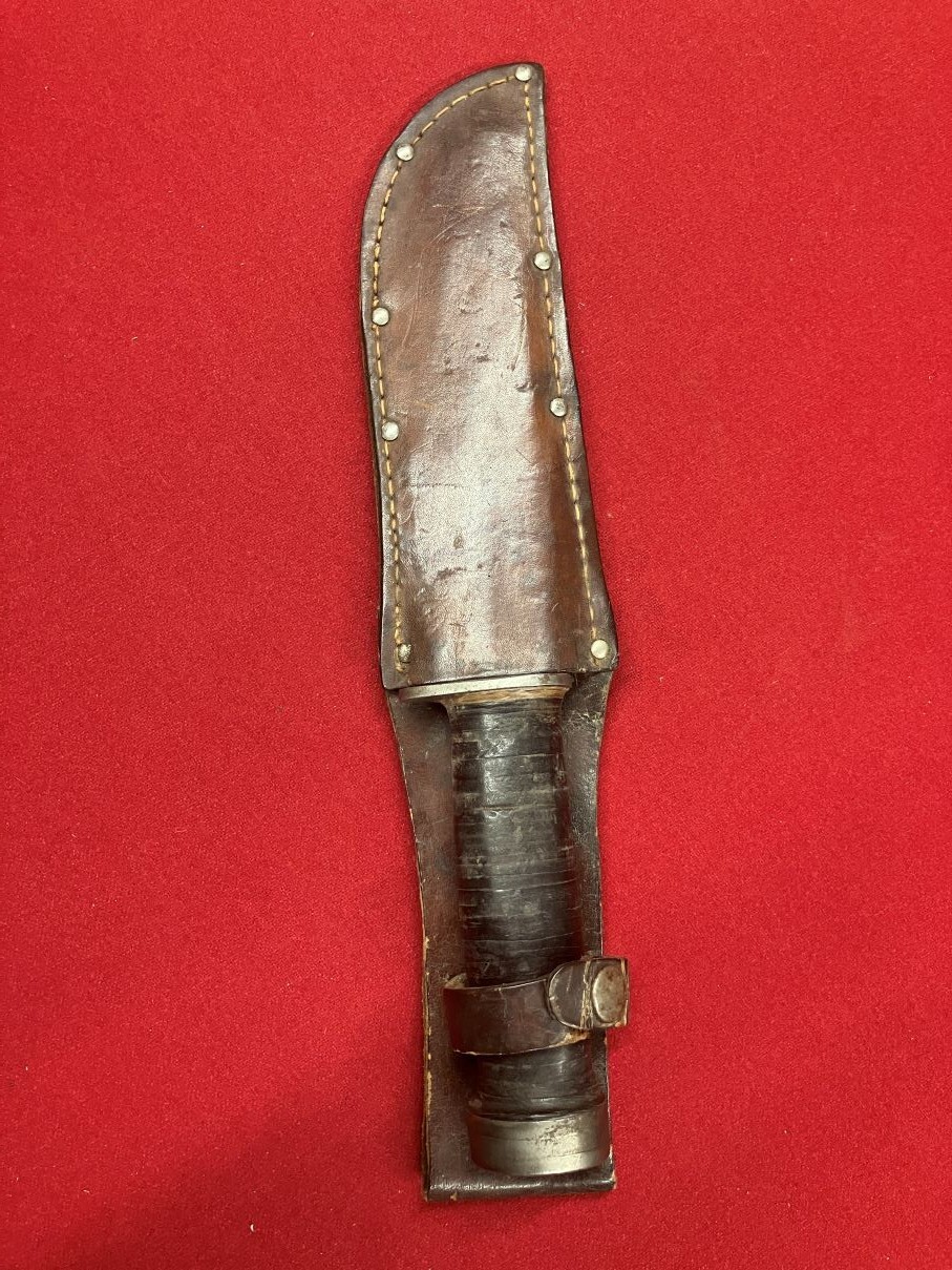 Vintage WWII Cattaraugus 225Q "Quartermaster" Knife w/Original Sheath