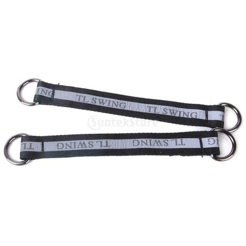 Tree Swing Hanging Straps With 2 Safety Lock Carabiners Stainless Steel 34/44cm - Picture 4 of 8