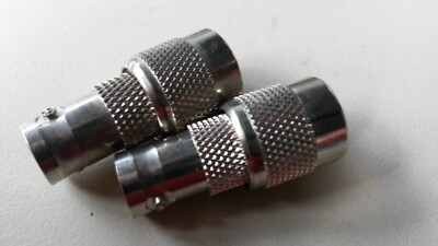 2x TNC-STECKER auf BNC-KUPPLUNG hochfrequenzfest, top-Qualität, verlustarm 