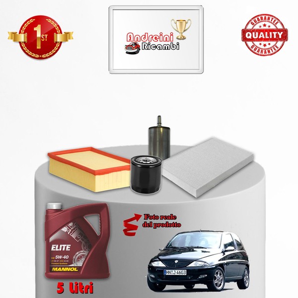 Inspektionskit Filter Und ÖL Lancia Y 1.4 12V 59KW 80CV 1997->-image