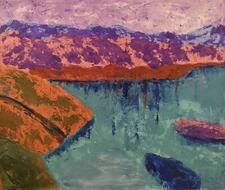 Group of Seven Painting inspired, ￼72” X 60”Acrylic, Abstract,POP,XL ,Landscape