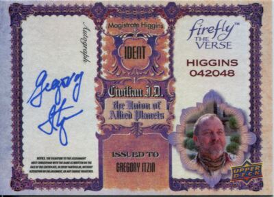 Firefly der Vers Autogrammkarte GI Gregory Itzin
