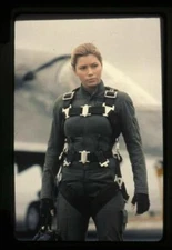 Stealth Jessica Biel Striking Flightsuit Pose Original 35mm Transparency Stamped