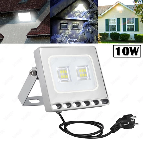 LED Fluter Stecker Außen Strahler Arbeitsleuchte Baustrahler Scheinwerfer Garten - Bild 32 von 251