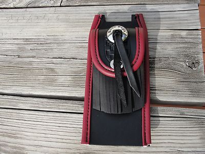 Heritage Springer Red Tank Panel pouch for Split Fuel tanks. Fits 97-99