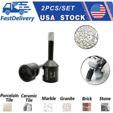 2pcs 8mm Diamond Hole Saw Cutter Dry Drilling Bits Cuts Ceramic Marble Granite