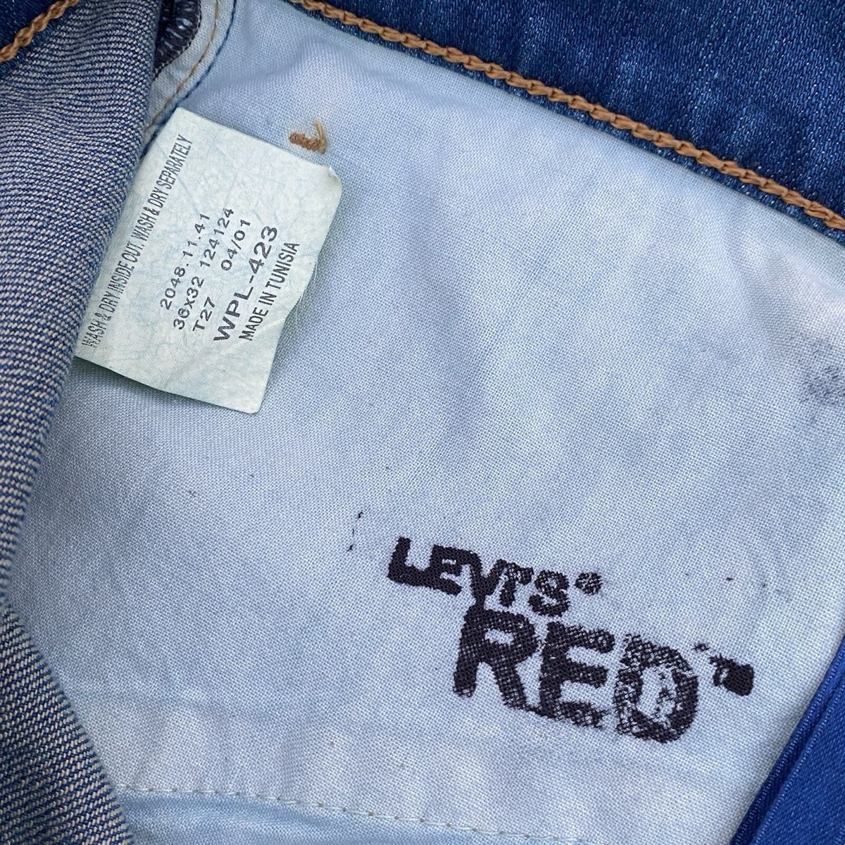 RARE Levis Red 1st Standard 36X32 Made In Tunisia | eBay RARE Levis Red 1st Standard 36X32 Made In Tunisia | eBay