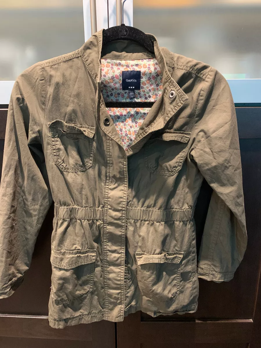 Gap Kids Jacket RN 54023 Size: XL Light Green Beige 3/4 Sleeve