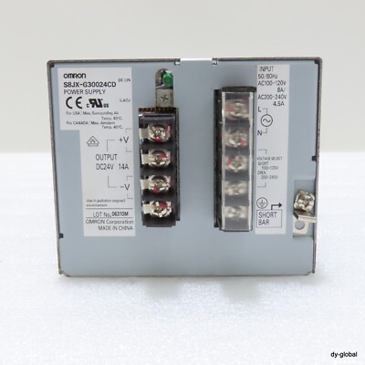 OMRON Power Supply used S8JX-G30024CD 24V 14A 300W ELEC-I-1750=9C11