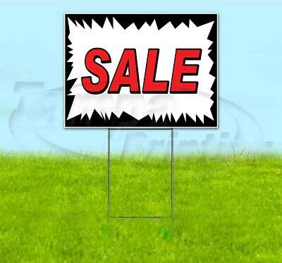 SALE 18x24 Yard Sign WITH STAKE Corrugated Bandit USA BUSINESS ...
