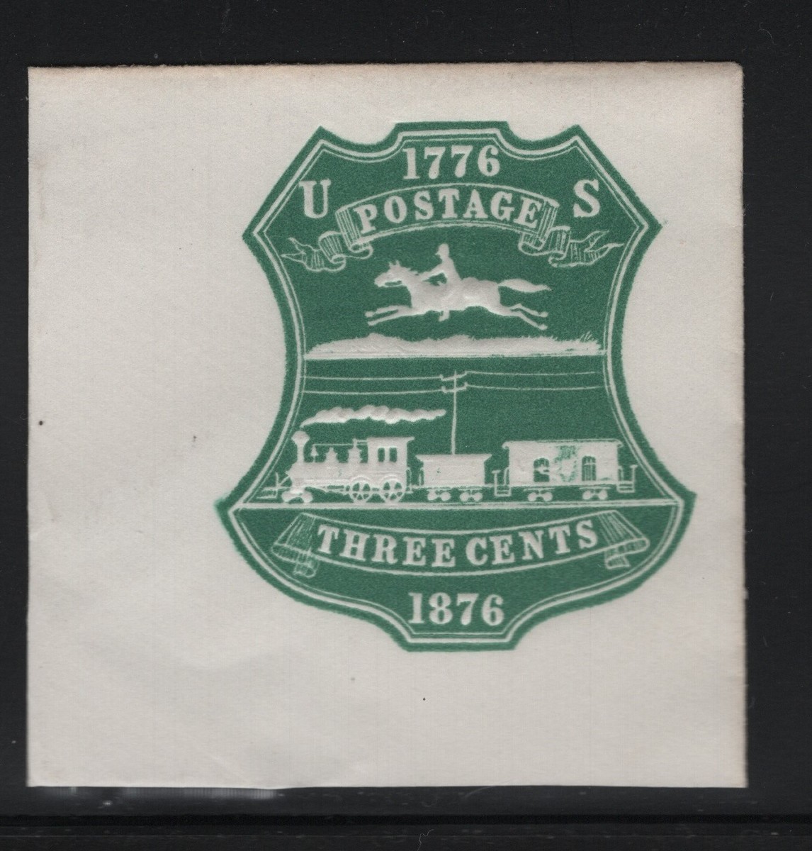 U221 XF unused Full corner cut square with nice color cv $ 30