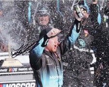 AUTOGRAPHED 2023 Tyler Reddick 45 Money Lion Racing KANSAS WIN Victory Lane S