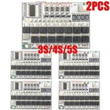 2PC 3S/4S/5S 100A 12V BMS Li-ion LMO Lithium Battery Protection Circuit Board