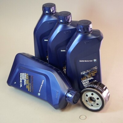 Complete Motorcycle Oil (5W40) Change Kit for BMW K1200 ('06- ) & K1300 Models